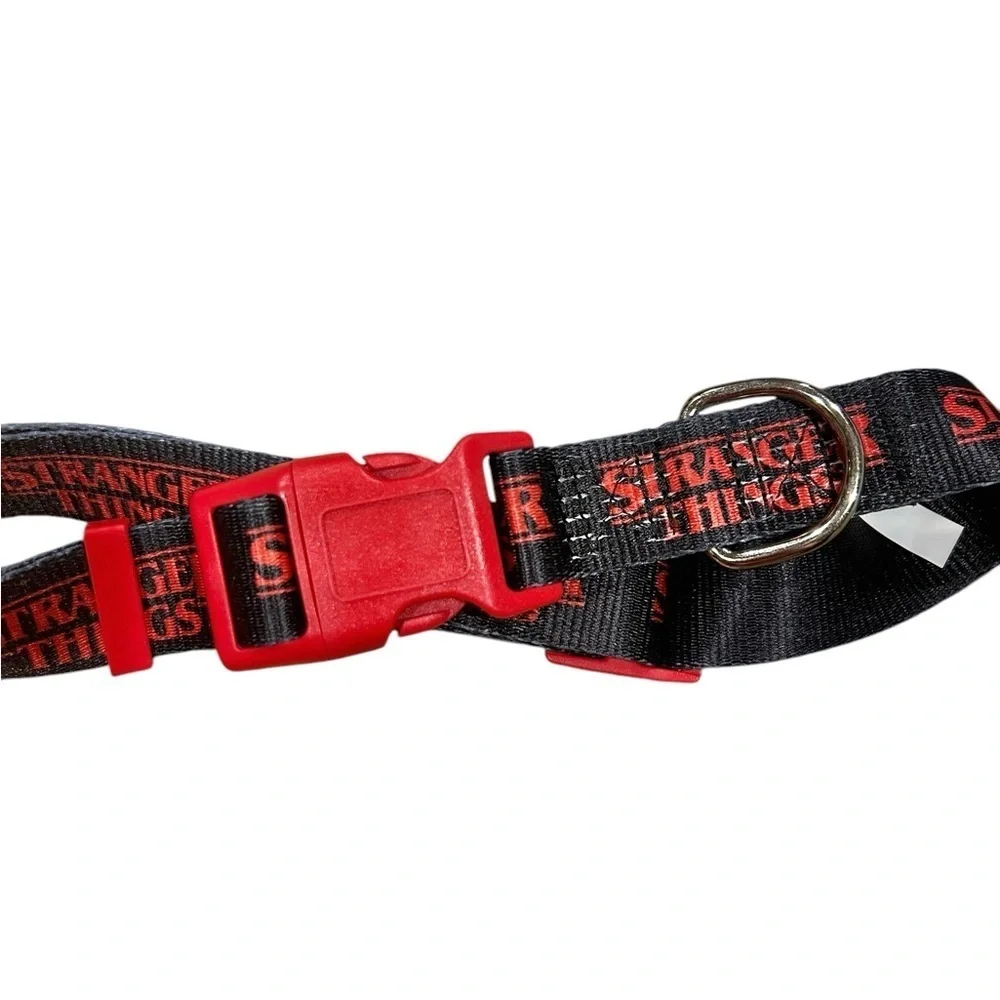 Stranger Things NWOT Dog Collar Large Black and Red Animal Accessories Puppy